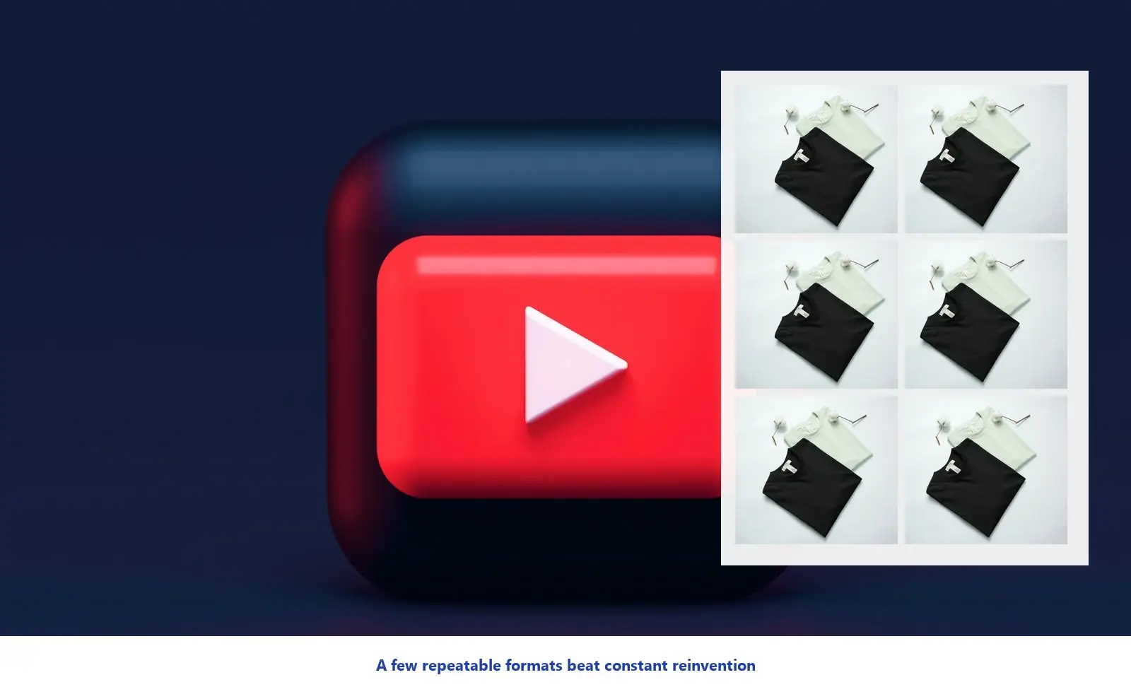 An example Instagram-style grid layout illustrating a repeatable content system for a clothing brand, a generic example, not any one brand's actual feed.
