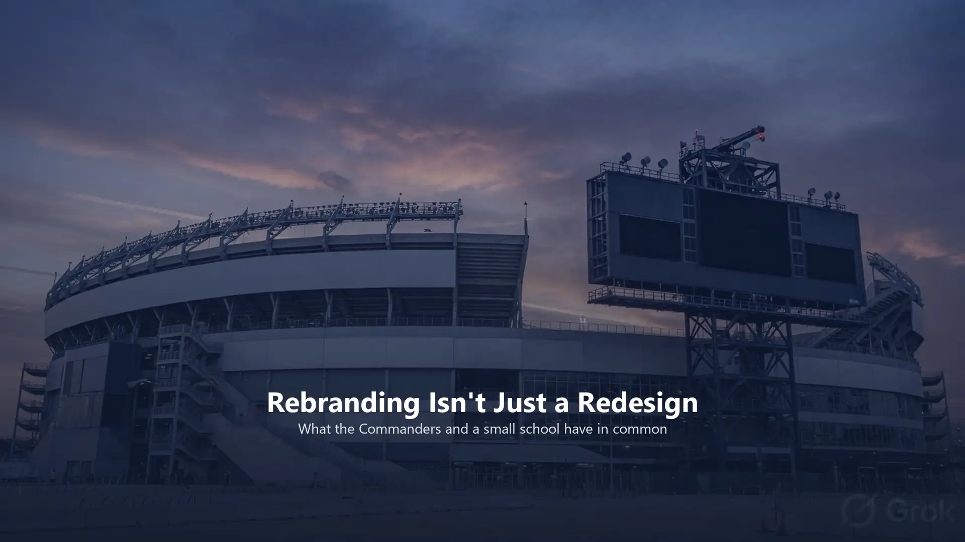 What No One Tells You About Rebranding: From the Washington Commanders to a Small-Town School