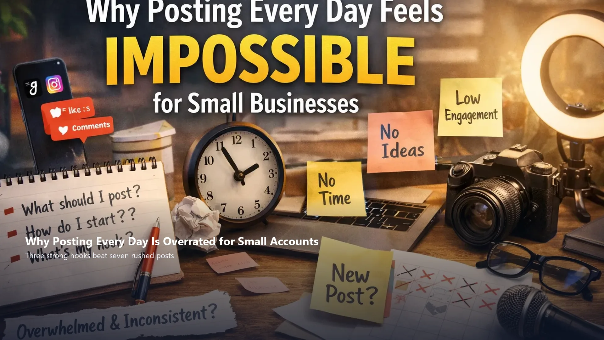 Why Posting Every Day Is Overrated for Small Accounts, related article