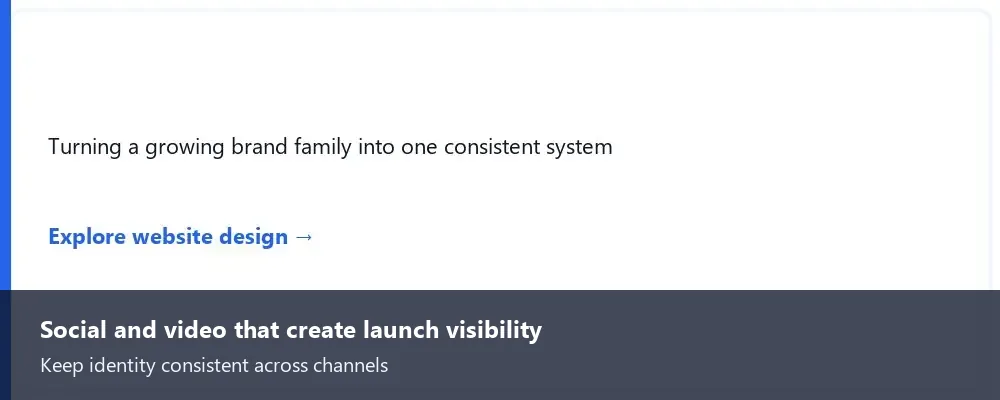 Short Stereo social media systems service card shown inline within the article.