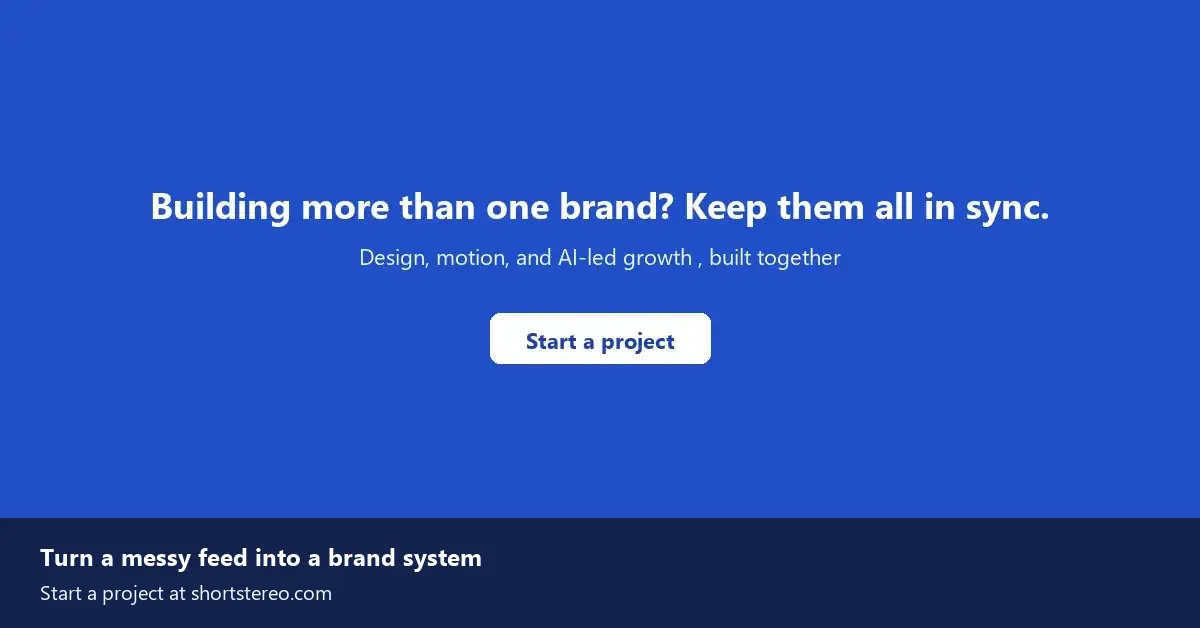 End-of-article call-to-action card inviting readers to turn a messy feed into a brand system.