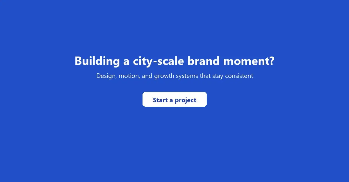 Short Stereo end CTA inviting teams to build host-city brand consistency after OKC 2028 Olympics branding lessons.