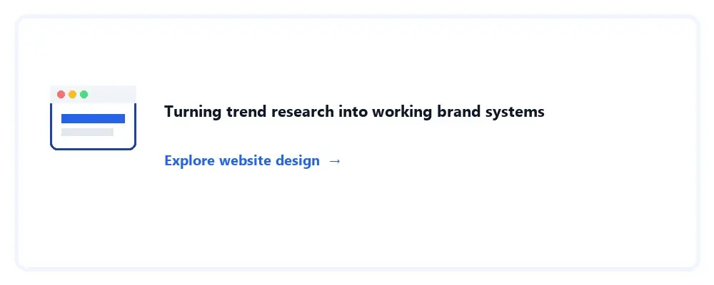 Short Stereo website design service card shown inline within the article.