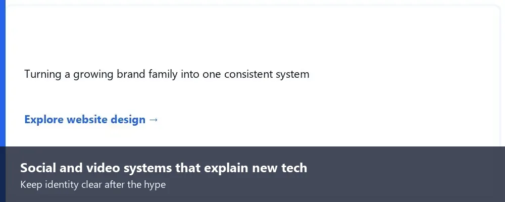 Short Stereo social media systems service card shown inline within the article.