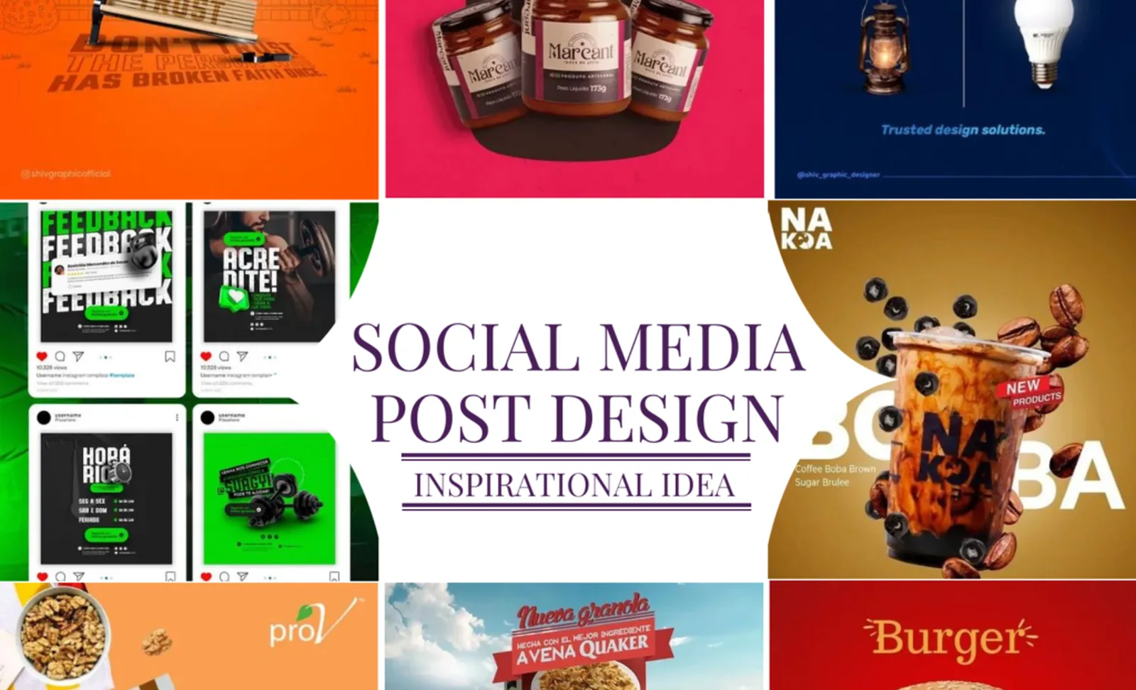Brand identity design visuals supporting fewer, clearer posts for small social accounts.