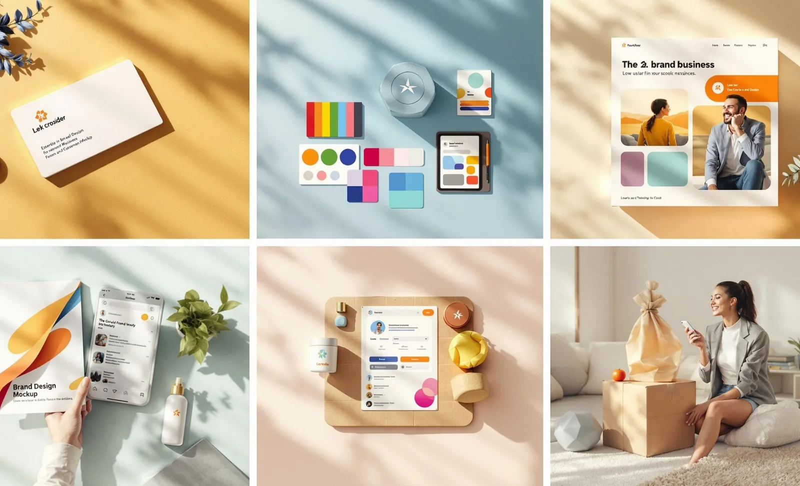 Brand identity visuals showing stable series style for small social accounts.