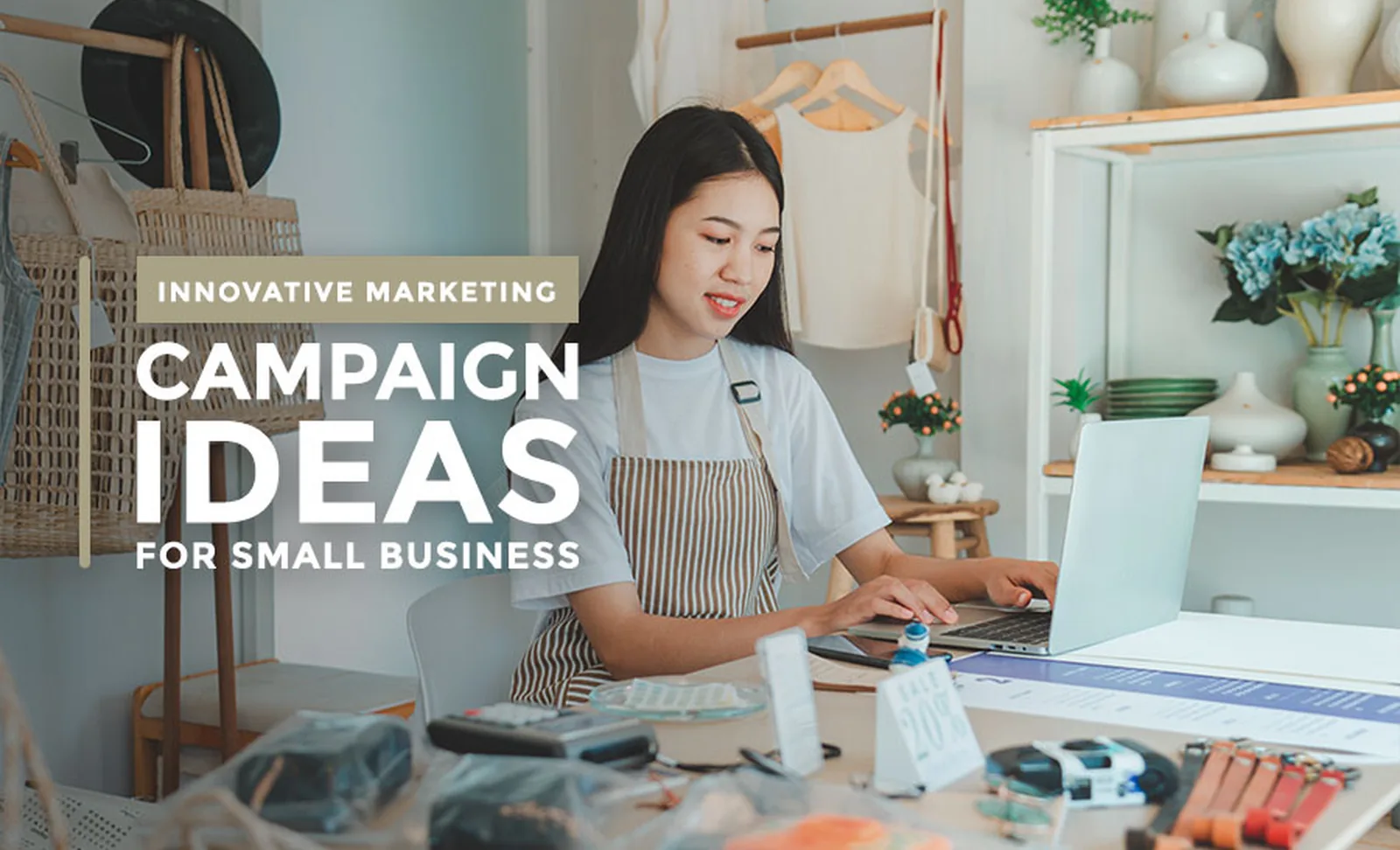 Small business social campaign visuals supporting reasons for followers to return.