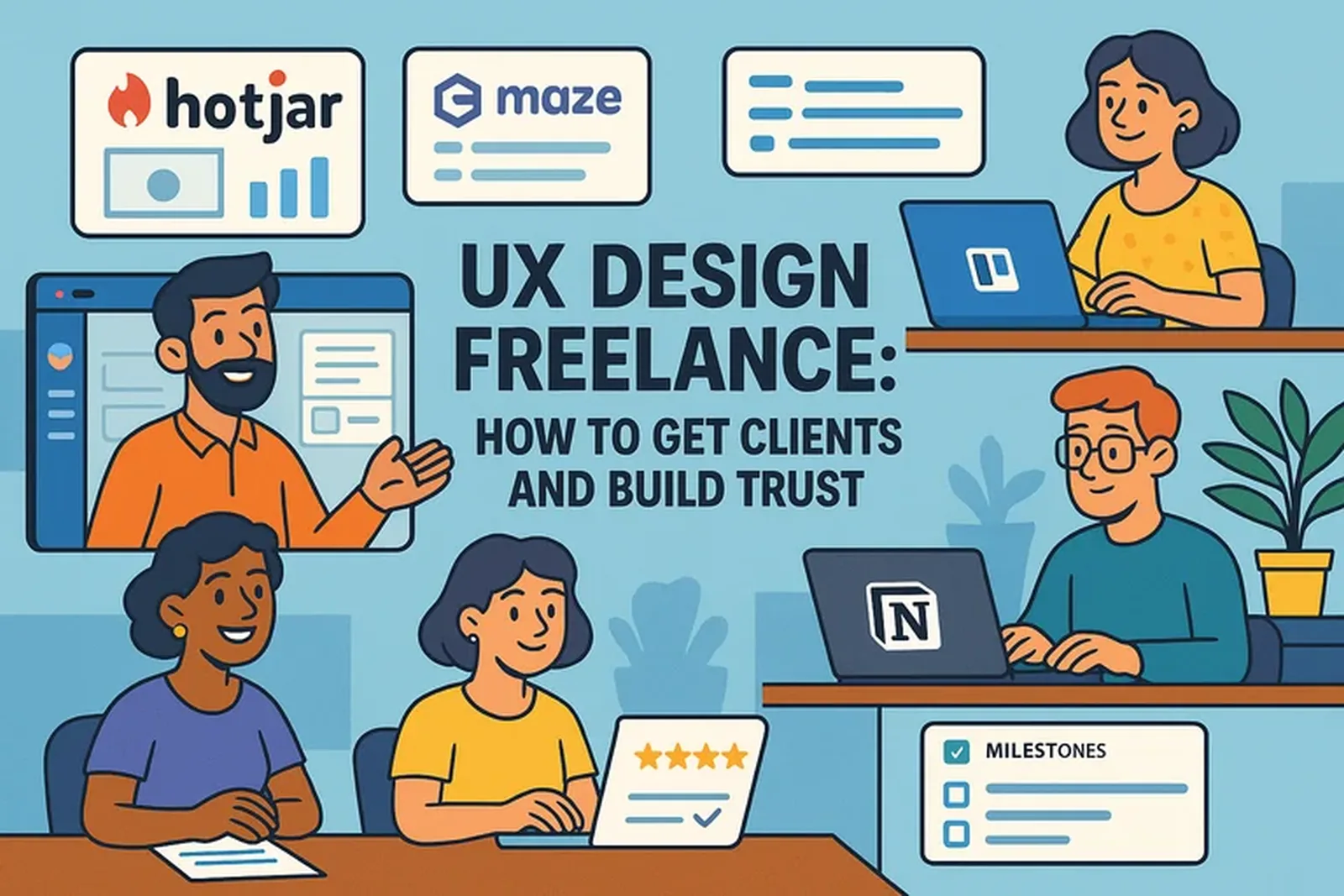 Website UI and UX visuals showing trust-building design for US client acquisition.